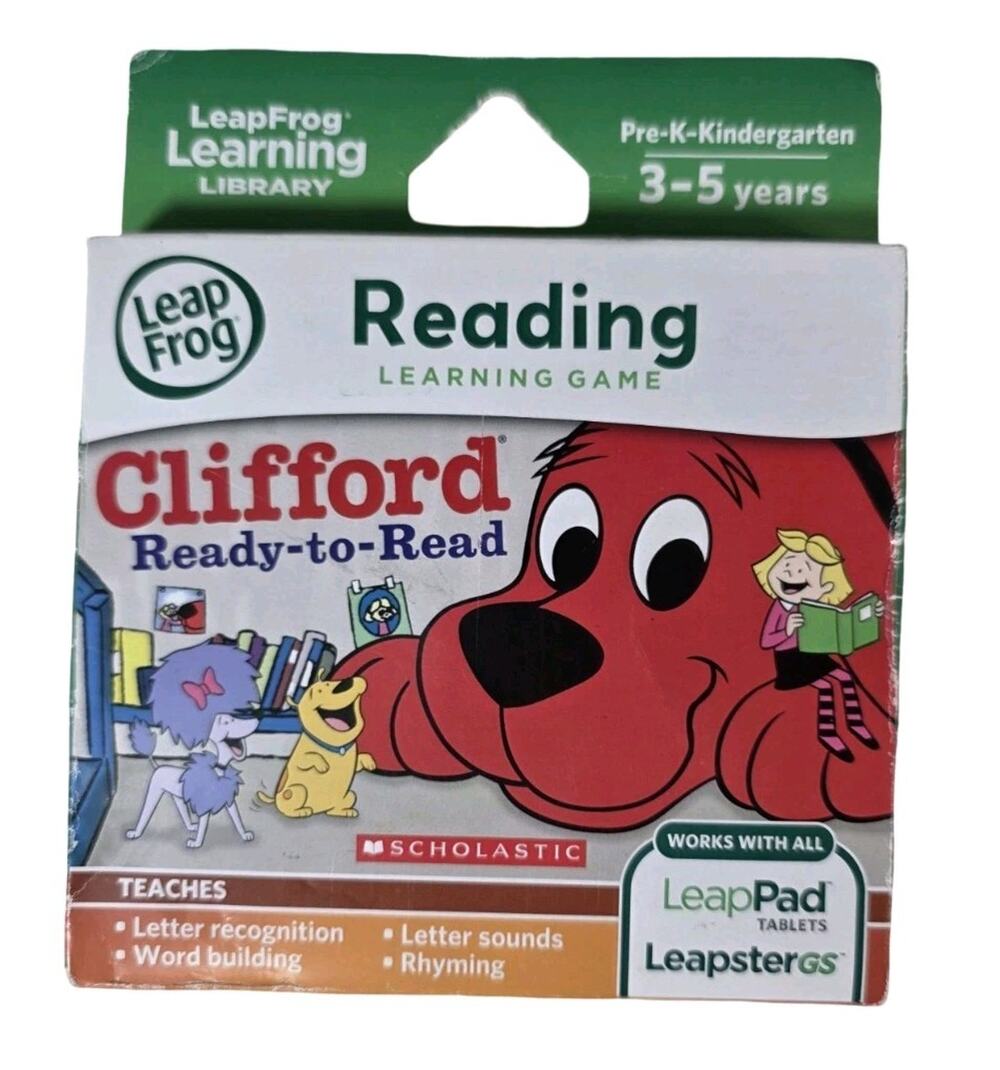 LeapFrog Clifford Reading Learning Game LeapPad Tablets Leapster GS NEW